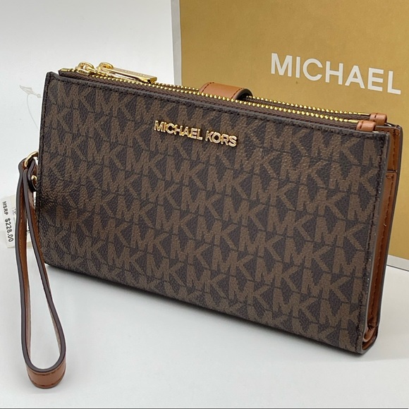 Michael Kors Large Double Zip Wallet Wristlet - Picture 4 of 9